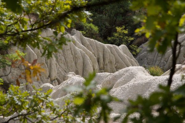 A kazári riolittufa-eróziós felszín egy részlete (Forrás: Medves-fennsík | Facebook)