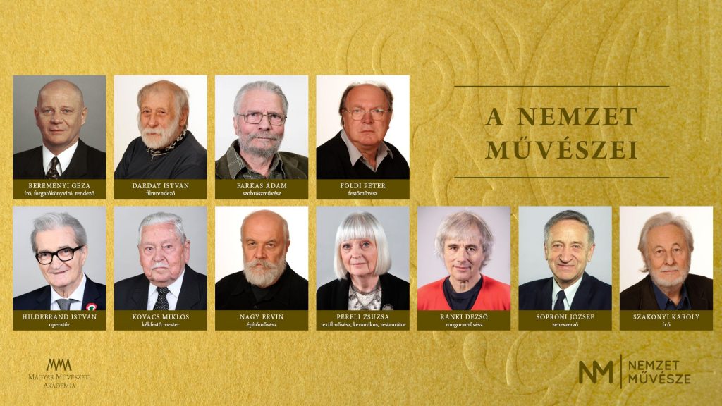 Nemzet Művésze díjazottak - 2020 (Forrás: Magyar Művészeti Akadémia)