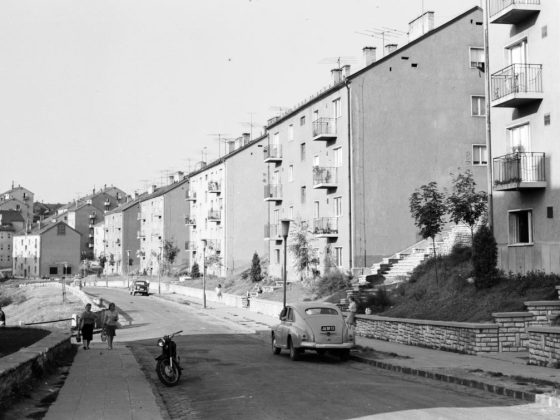 Szerpentin utcai lakótelep, 1967-ben (Archív fotó: Fortepan | Lechner Nonprofit Kft. Dokumentációs Központ / VÁTI)