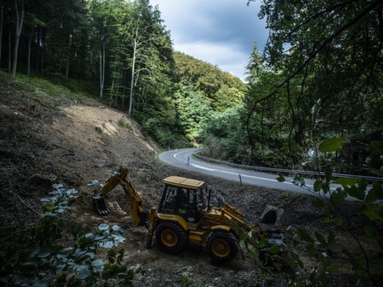 A hegyi szerpentin bővítését előkészítő talajvizsgálatok már lezajlottak (Fotó: NIF Zrt.)