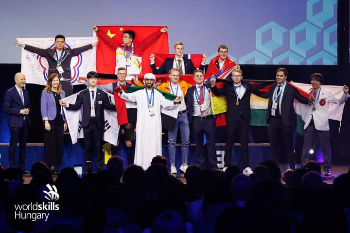 Versenyzők a WorldSkills 2022-es világversenyén. (Fotó: Magyar Kereskedelmi és Iparkamara)