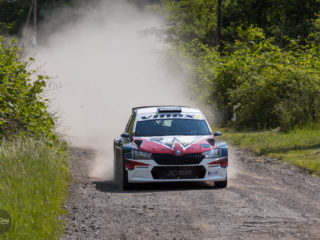 3100.hu Fotó: Pillanatkép a Salgó Rally pénteki versenynapjáról: Vincze Ferencék érkeznek Szorospatakra a második körben