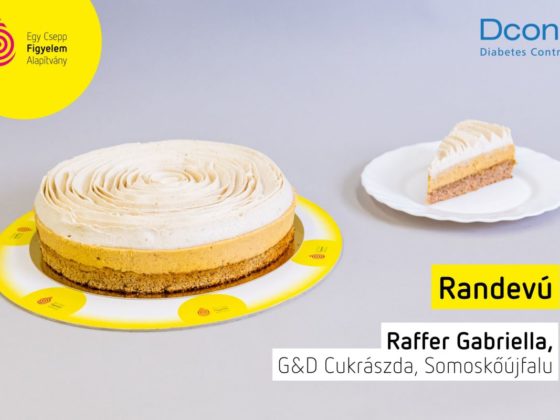 A salgótarjáni G&D kézműves cukrászdát képviselő Raffer Gabriella Randevú nevű tortája harmadik lett a 2023-as Magyarország Cukormentes Tortája versenyen (Fotó: Egy Csepp Figyelem Alapítvány | Facebook)