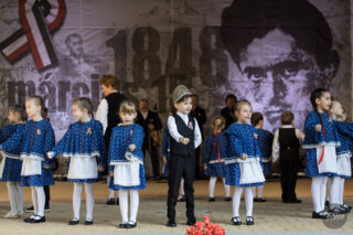 3100.hu Fotó: Városi ünnepség a salgótarjáni Múzeum téren, 2024. március 15-én