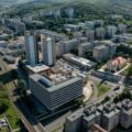 Salgótarján központja, előtérben a Városháza (3100.hu Fotó: Komka Péter)