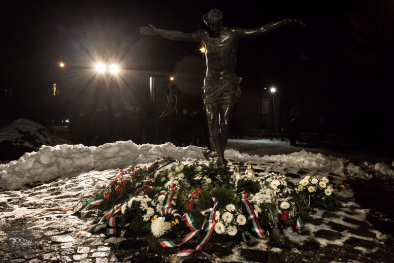 Archív 3100.hu Fotó: Az 1956. december 8-i sortűz áldozataira emlékeztek 2023-ban Salgótarjánban a tragédia napján és helyszínén