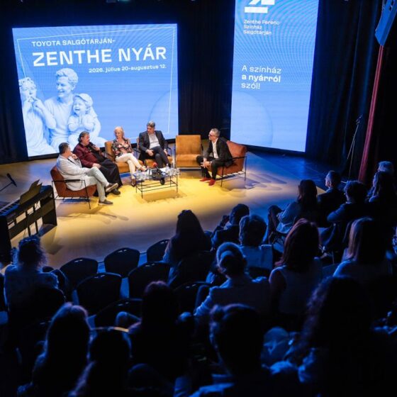Sajtótájékoztatón mutatta be a 6. Toyota Salgótarján Zenthe Nyarat, valamint 2026/2027-es évadát a Zenthe Ferenc Színház 2026. május 21-én. (Fotó: Zenthe Ferenc Színház | Facebook)